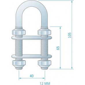 U Bout 8 Mm Rvs 55 X 90 Mm