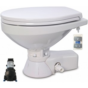 Jabsco Quiet Flush Stil Regular elektr. toilet 24V met spoelwaterpomp