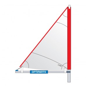 Optimist Trisail met giek mast en verlenger 