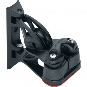 Harken 40mm carbo roterend doorvoer blok + carbo klem 2157