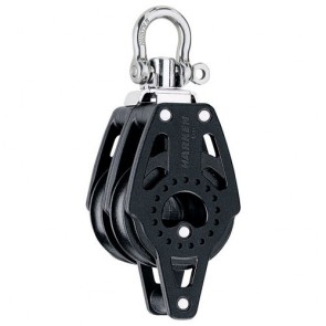 Harken 40mm carbo dubbel blok + swivel + hondsvot 2639