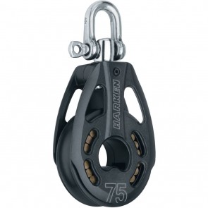 Harken 75mm enkel blok + swivel 3231