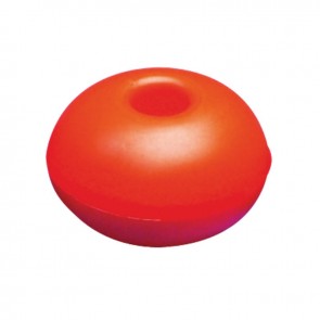 Lalizas surface float w/hole, round, 75mm orange