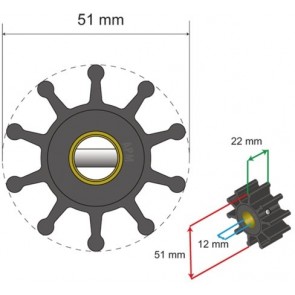 Albin Premium Impeller kit nr. 06-01-010