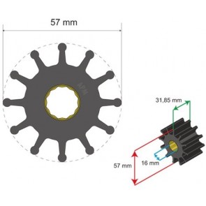 Albin Premium Impeller kit nr. 06-01-037