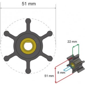 Albin Premium Ballast Impeller nr. 06-04-036