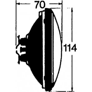 Aqua Signal Lamp 118mm 12V/30W