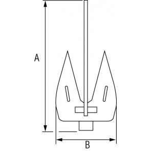 Plastimo Britany anker 14kg