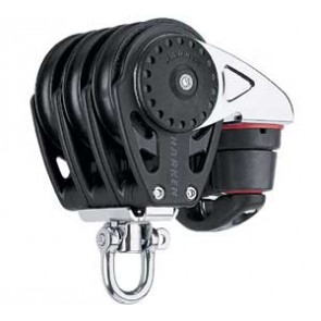 Harken 57mm driedubbel blok met klem 2617