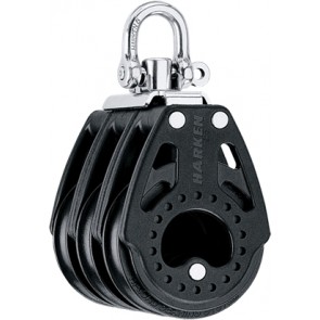 Harken 57mm driedubbel blok + swivel 2604