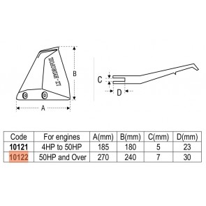 Lalizas hydrofoil vanaf 50pk