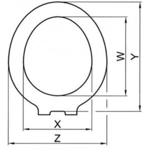 Jabsco Wit Houten Bril en Deksel Compact