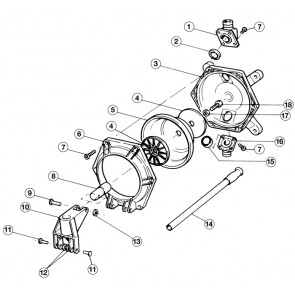 Jabsco Handlenspomp Amazon 45 l/m 25mm Schotmontage