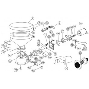 Jabsco Service kit 37010 Economy elektr. toilet