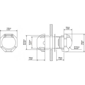 Plastimo Contest 130 10-25 graden kompas zwart