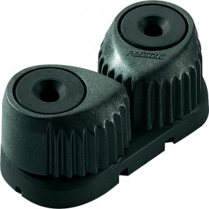 Ronstan C-cleat zwart, medium, zwarte basis