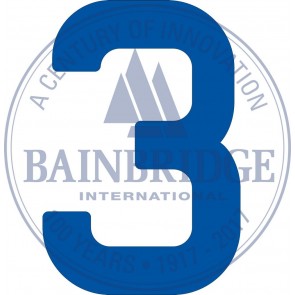 Bainbridge Zeilnummer 300 mm blauw 3