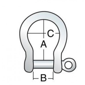 Harken 5mm Bow Shackle 2103